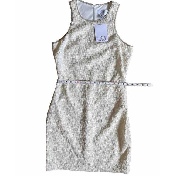 NWT Belle Badgley Mischa Vail Dress Ivory Size 6 Fully Lined Sheath Bodycon - Picture 5 of 12